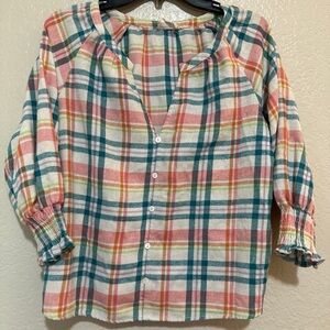 ANDREE BY UNIT Multicolor Plaid Shirt